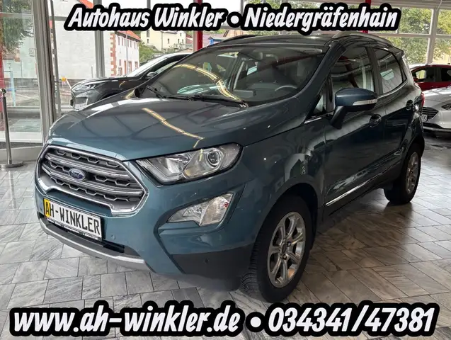 Ford EcoSport Titanium Xenon Winterpaket AHK Zyan Blau