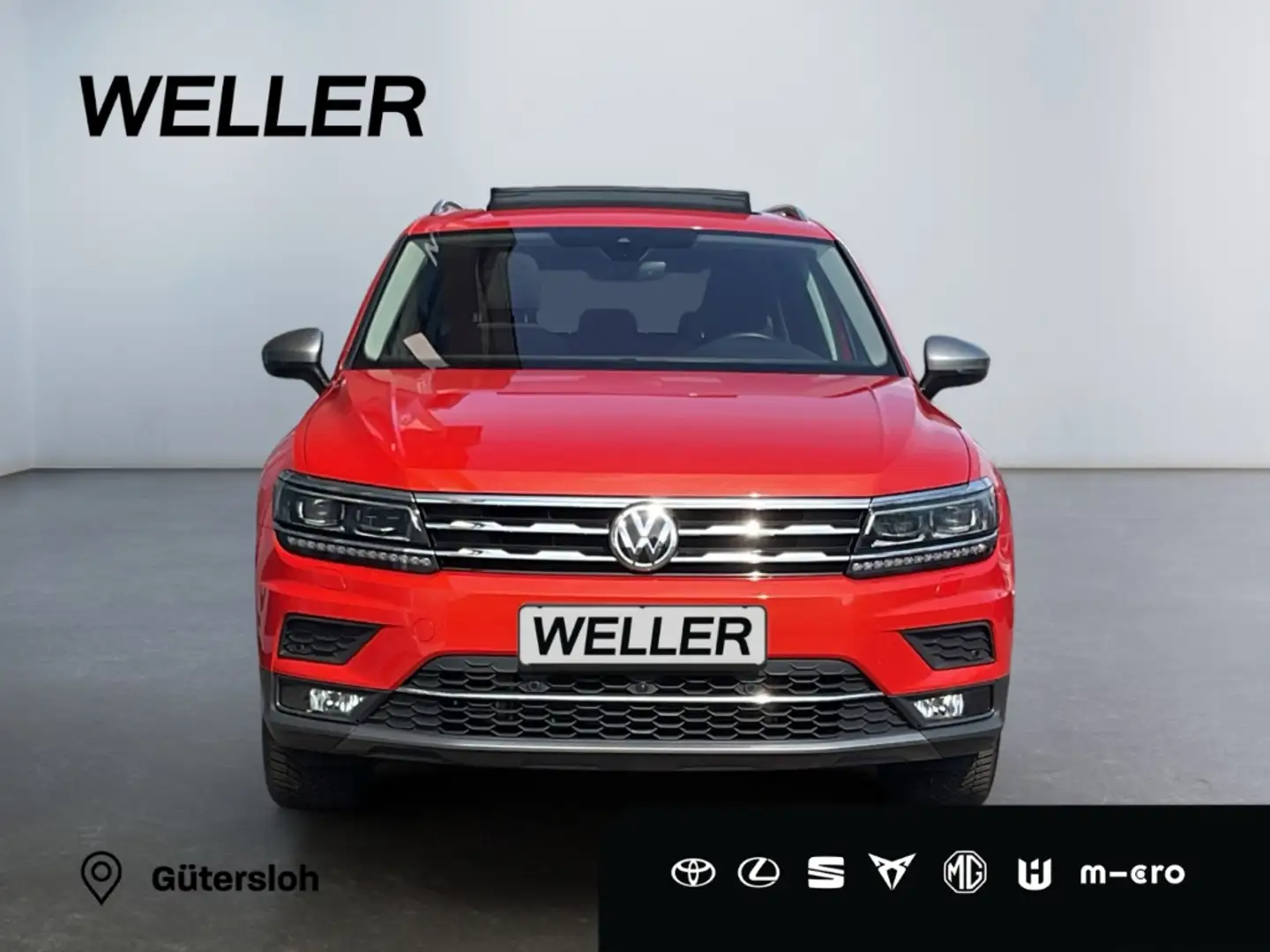 Volkswagen Tiguan Allspace 2.0 TDI 4M Highline *AHK*HUD*Pano*Standhz*360° Orange - 2