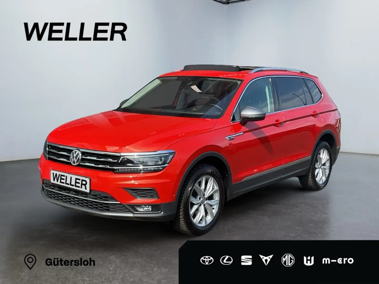 Volkswagen Tiguan Allspace 2.0 TDI 4M Highline *AHK*HUD*Pano*Standhz*360° Orange - 1