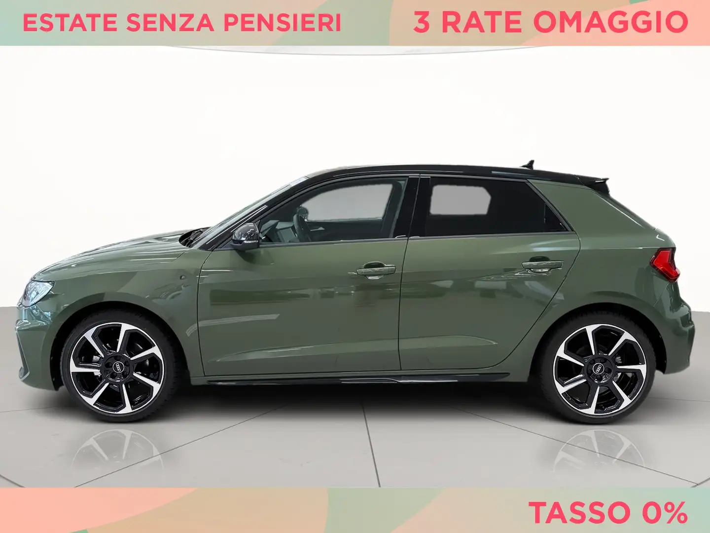 Audi A1 sportback 30 1.0 tfsi s line edition 116cv Groen - 2