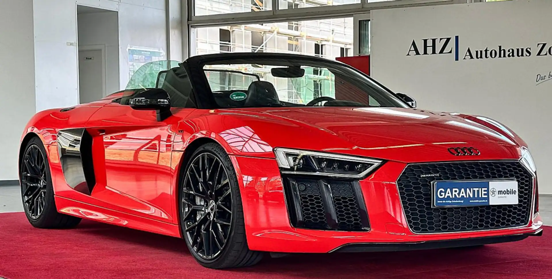 Audi R8 Spyder 5.2 FSI Quattro Keramik Carbon B&Q RFK Rood - 1