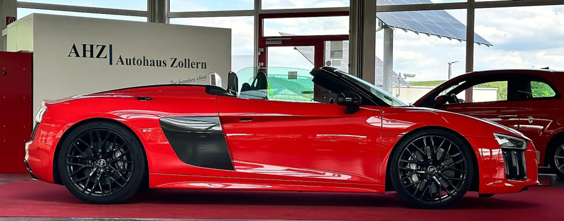 Audi R8 Spyder 5.2 FSI Quattro Keramik Carbon B&Q RFK Rood - 2
