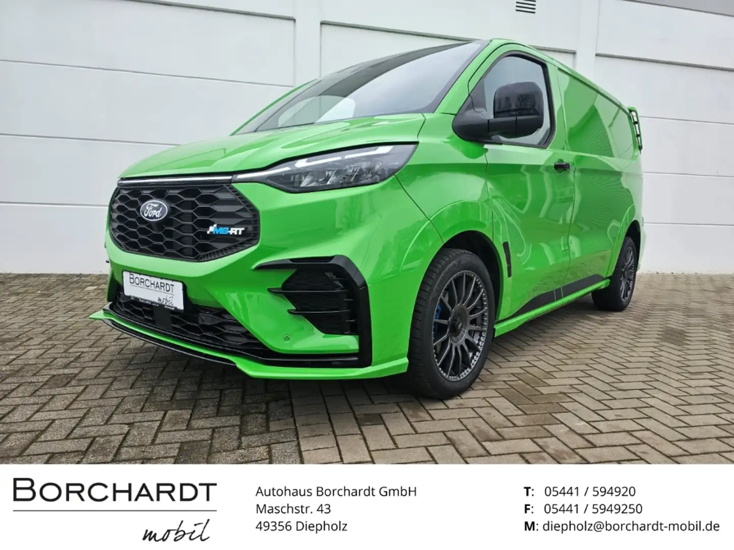 Ford Transit Custom MS-RT*AWD*el.AHK*Navi*el.Schiebetür* Grün - 1