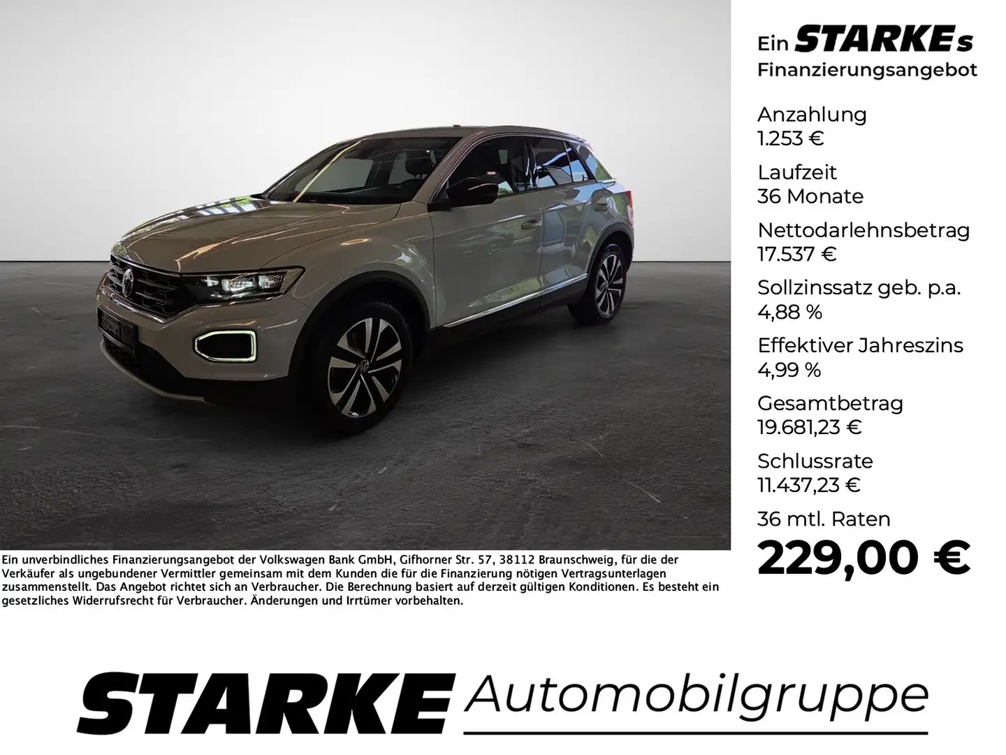 Volkswagen T-Roc 2.0 TDI DSG 4MOTION United LED Navi Klima Sitzh... Argent - 1