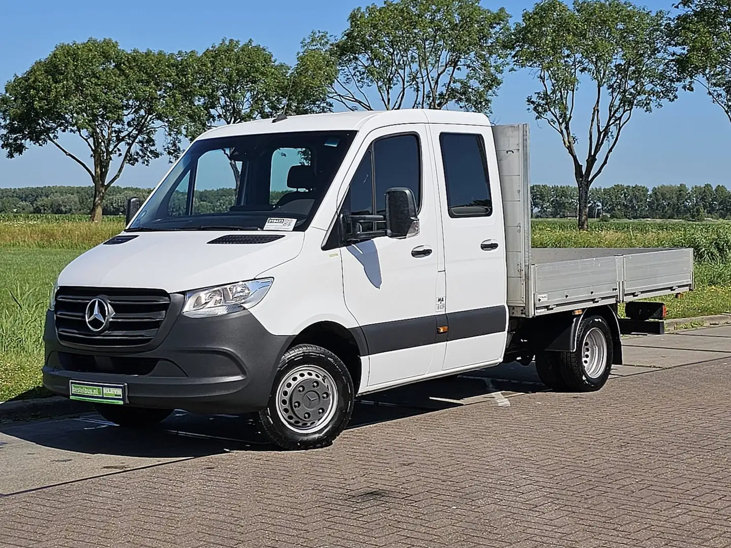 Mercedes-Benz Sprinter 516 DUB.CAB Open-Laadbak Wit - 2
