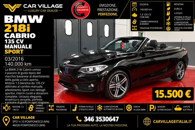 BMW 218 218i Cabrio Sport