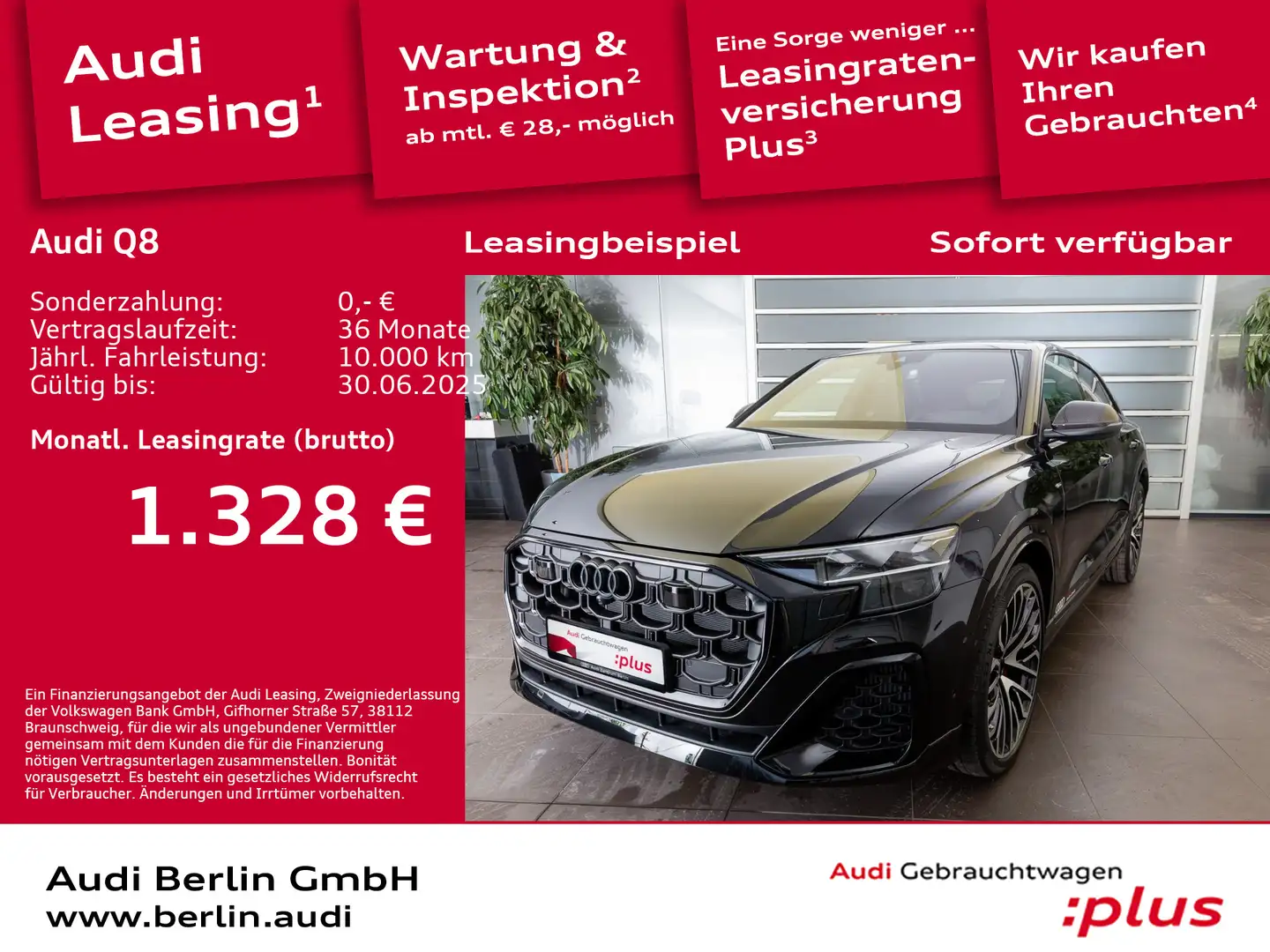 Audi Q8 SUV 60 TFSI e quattro tiptronic Чорний - 1