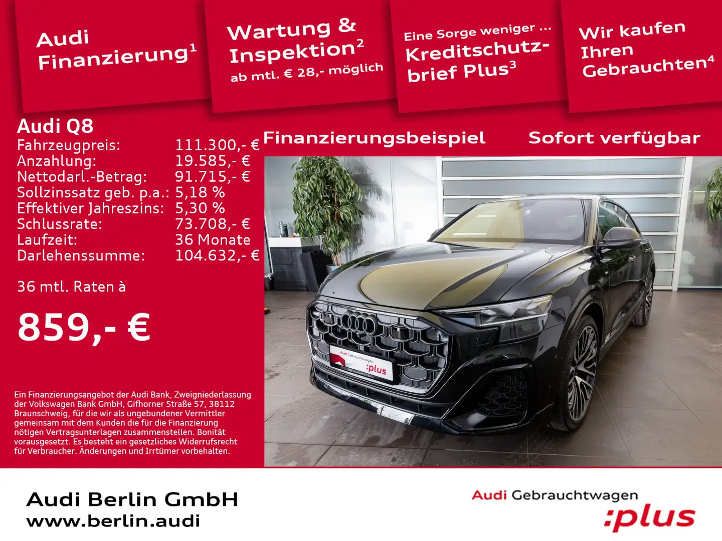 Audi Q8 SUV 60 TFSI e quattro tiptronic Negro - 1
