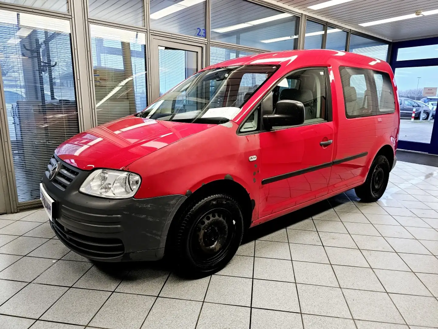 Volkswagen Caddy 75 PS, 1,9 Lieter, ohne Tüv, Rood - 2