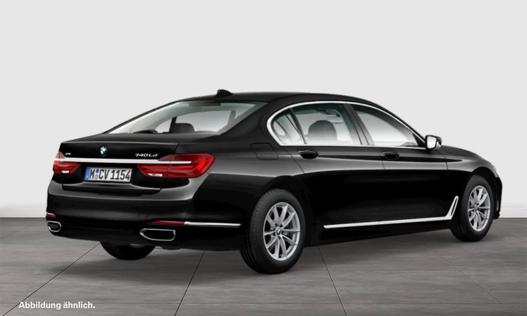 BMW 740 Ld xDrive H/K+LASER+PANO+HuD+STANDHZG+ACC+360° Noir - 2
