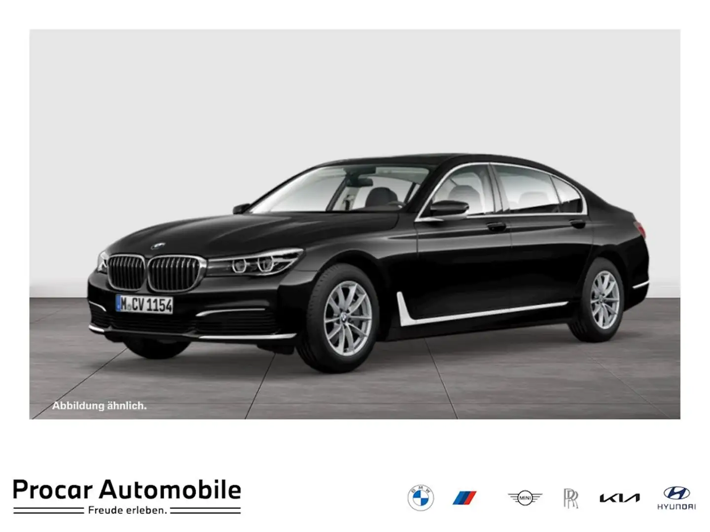 BMW 740 Ld xDrive H/K+LASER+PANO+HuD+STANDHZG+ACC+360° Noir - 1