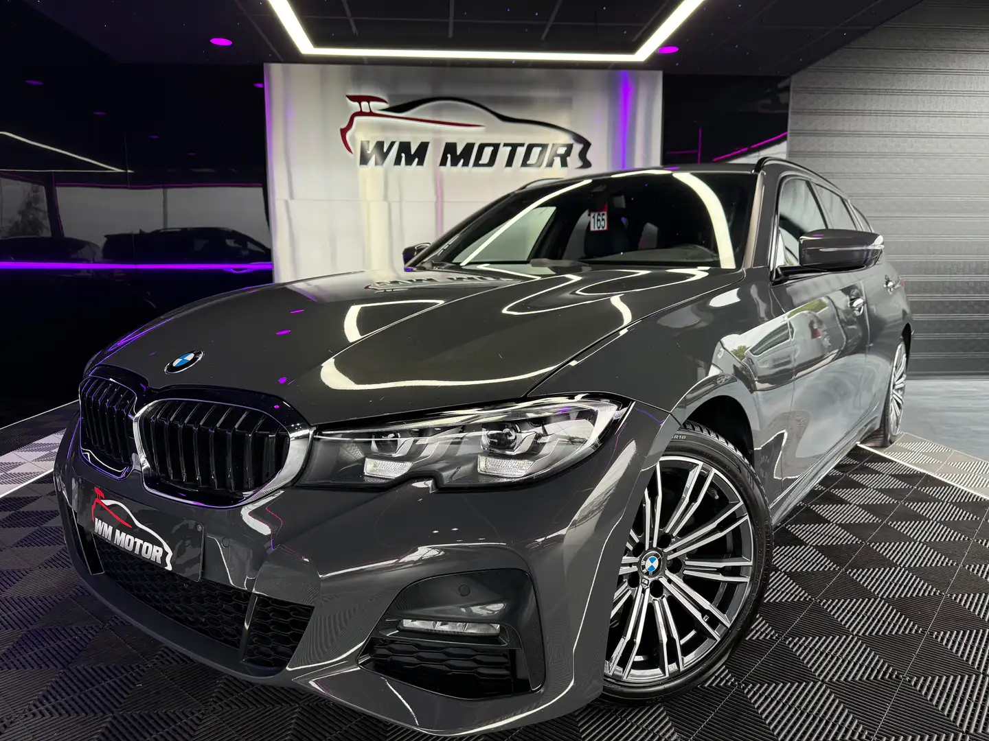 BMW 318 Touring 318 dA PACK M // Historique complet BMW Gris - 2