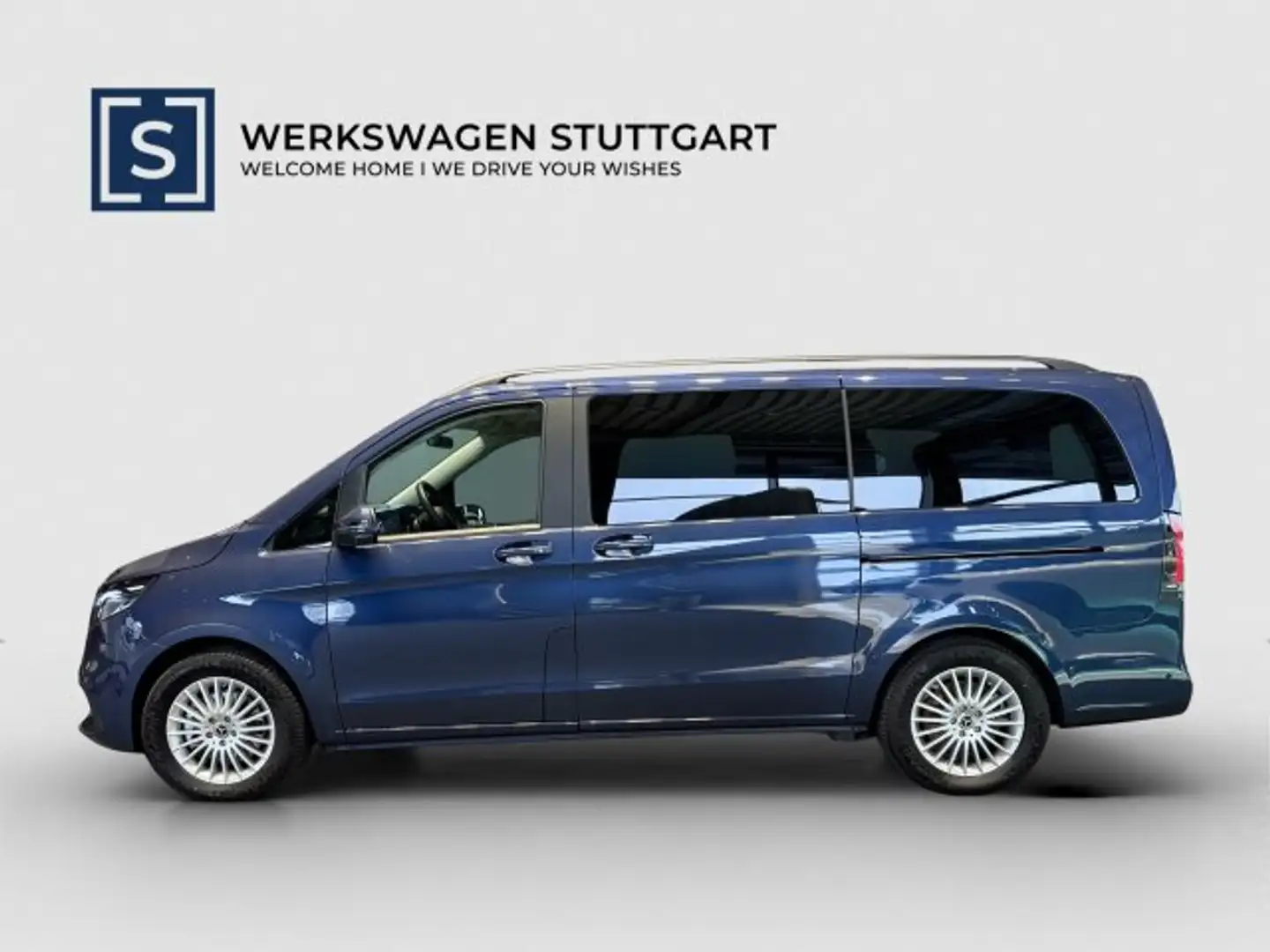 Mercedes-Benz EQV 300 EQV 300 L 7 SITZER DISTRONIC 360-KAM ELKT.TÜREN Blau - 2