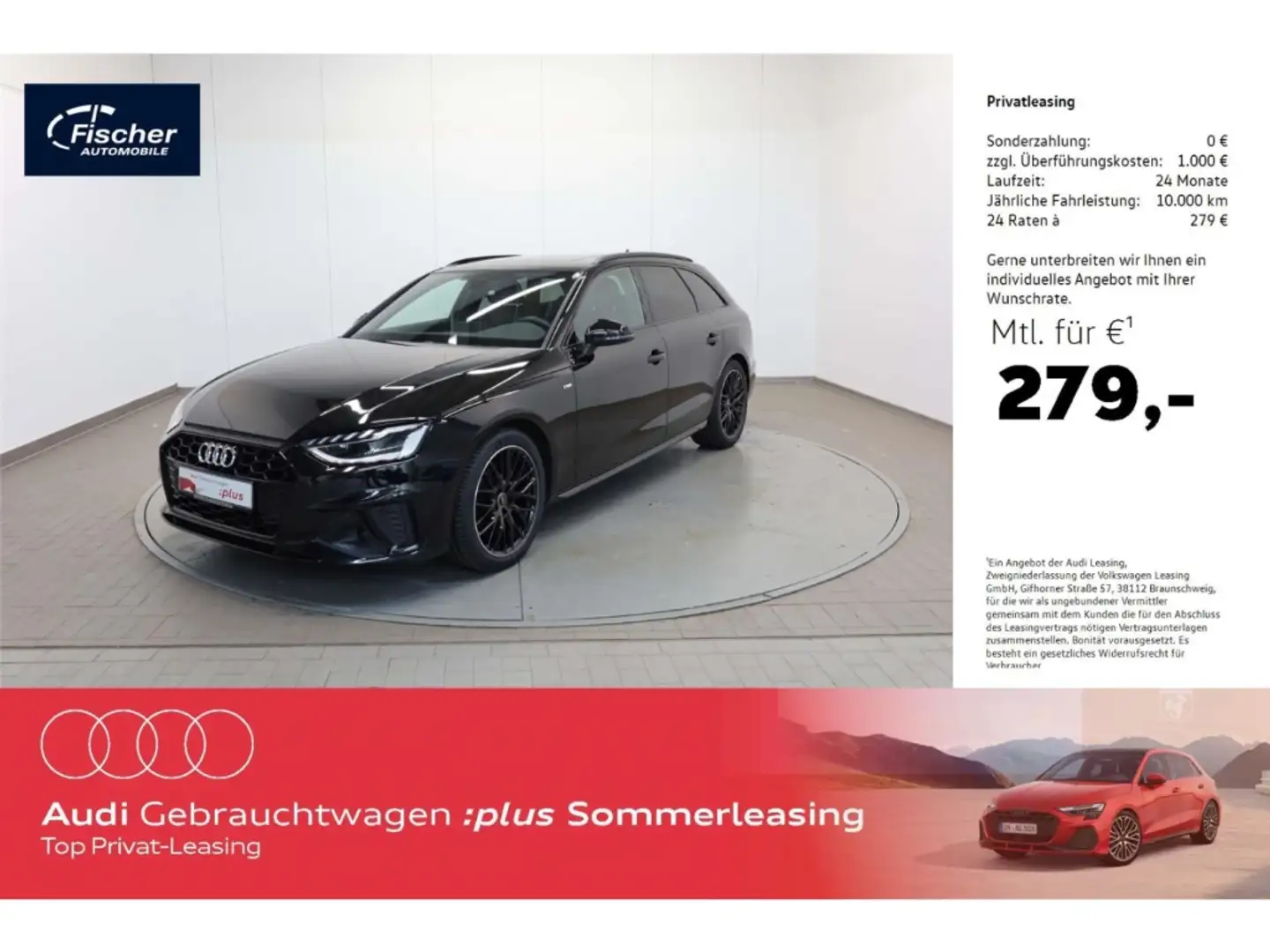 Audi A4 Avant 35 TFSI S line Schwarz - 1