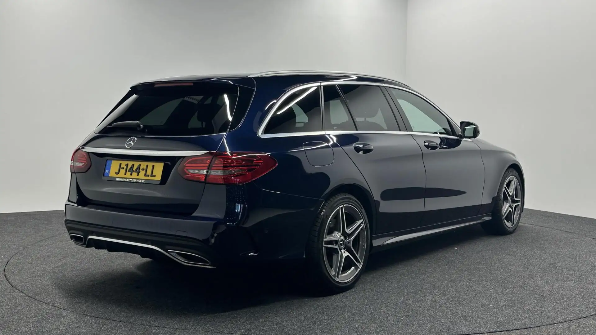 Mercedes-Benz C 200 Estate Business Solution AMG LEER PANO. Bleu - 2