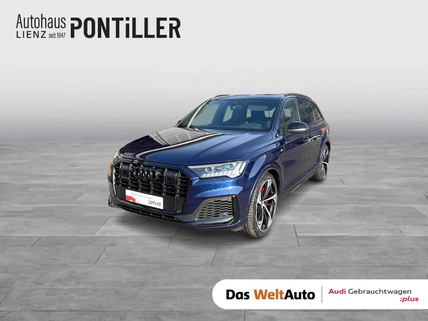 Audi Q7 60 TFSI e quattro S line Blau - 1