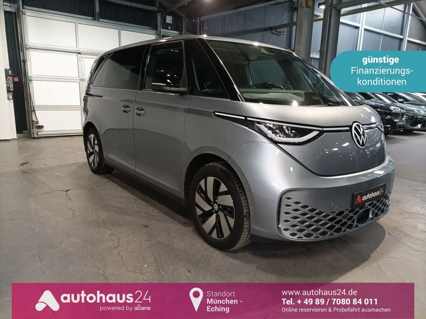 Volkswagen ID. Buzz 79 kWh Pro KR LED|NAV|360°|HUD|AHK|WP Silber - 1