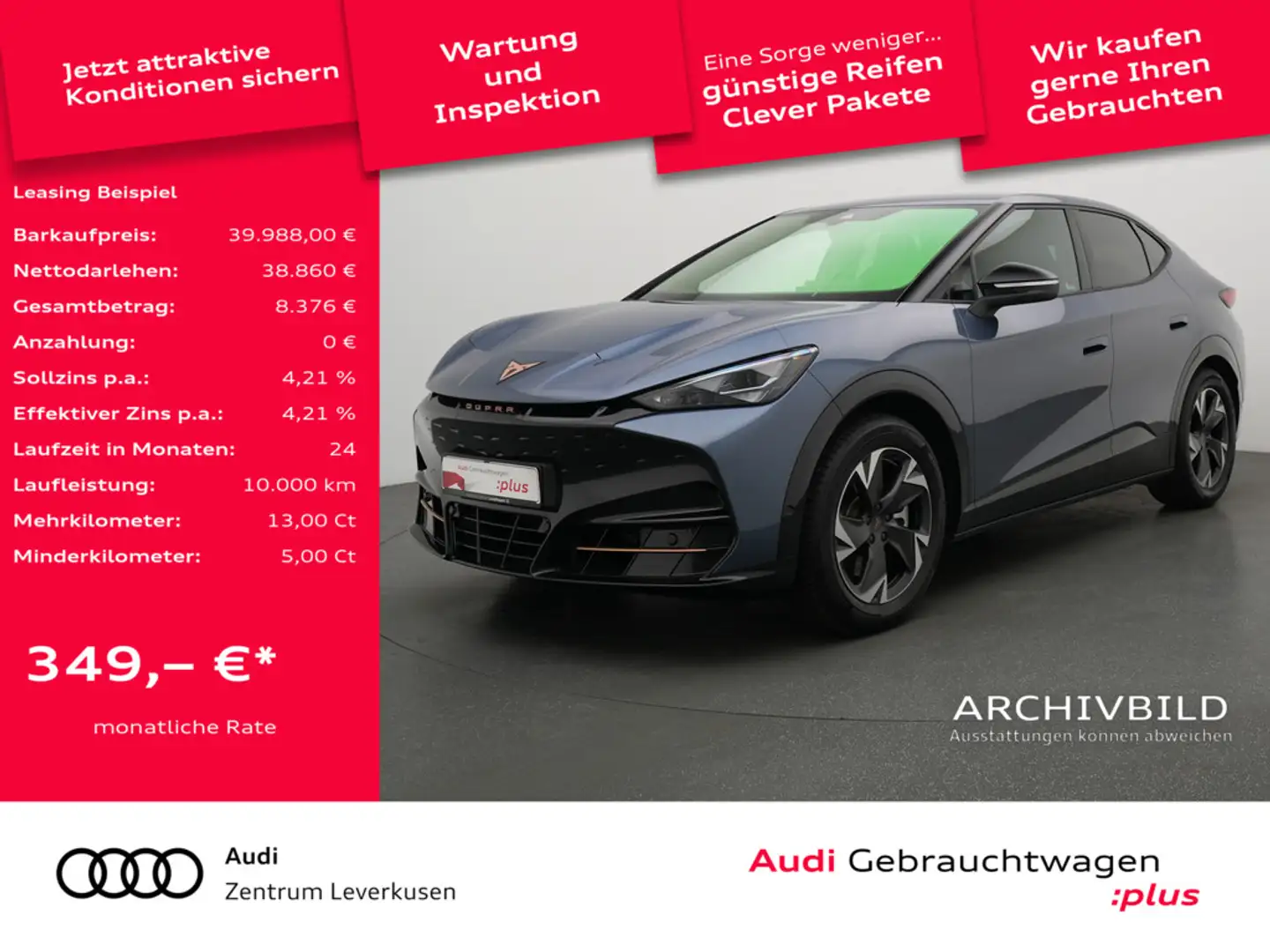 CUPRA Tavascan Endurance LED SHZ PDC LEDER ACC NAVI Schwarz - 1
