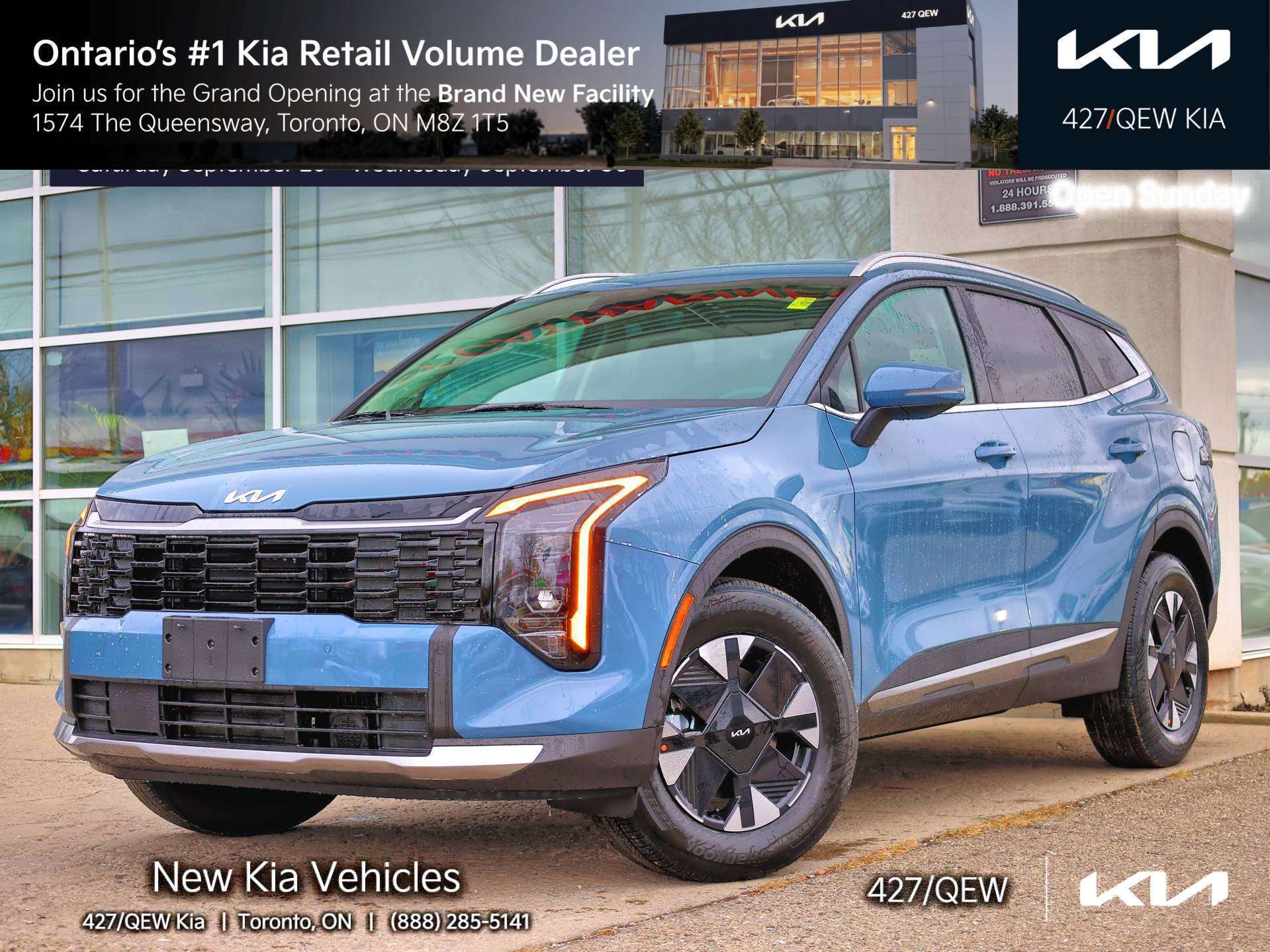 Blue 2027 Kia Sportage Hybrid SUV / Crossover All-Wheel Drive Automatic