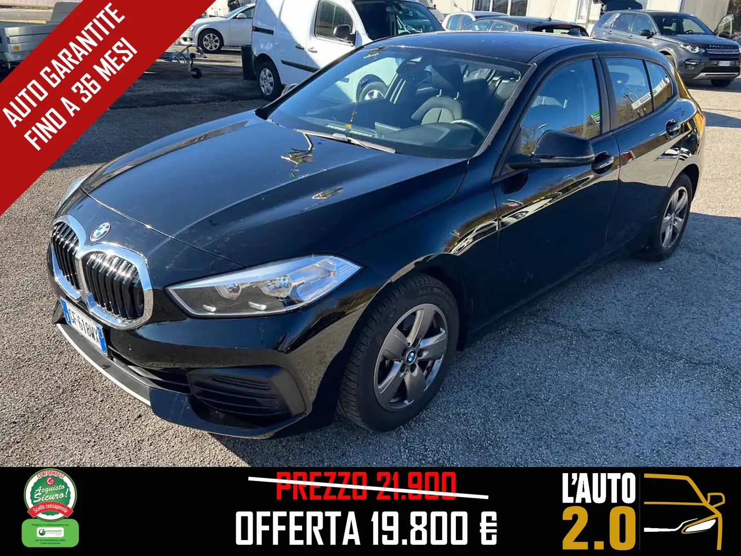 BMW 118 118d Advantage Nero - 1