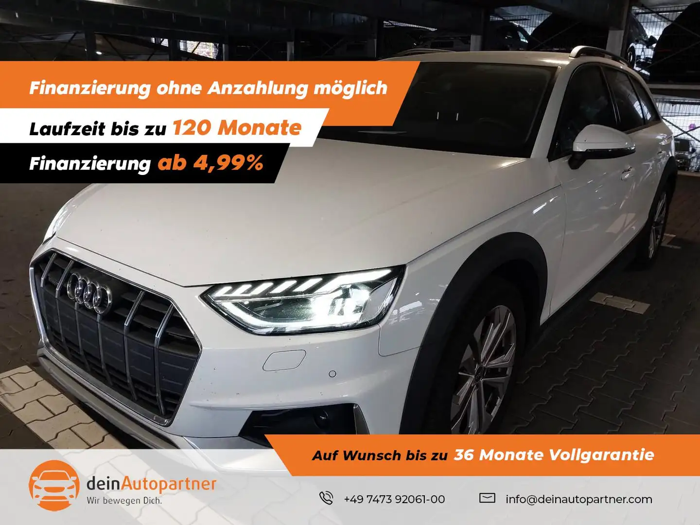 Audi A4 allroad A4 40 TDI Allroad quattro AHK Led Navi RFK Leder 4 Weiß - 1