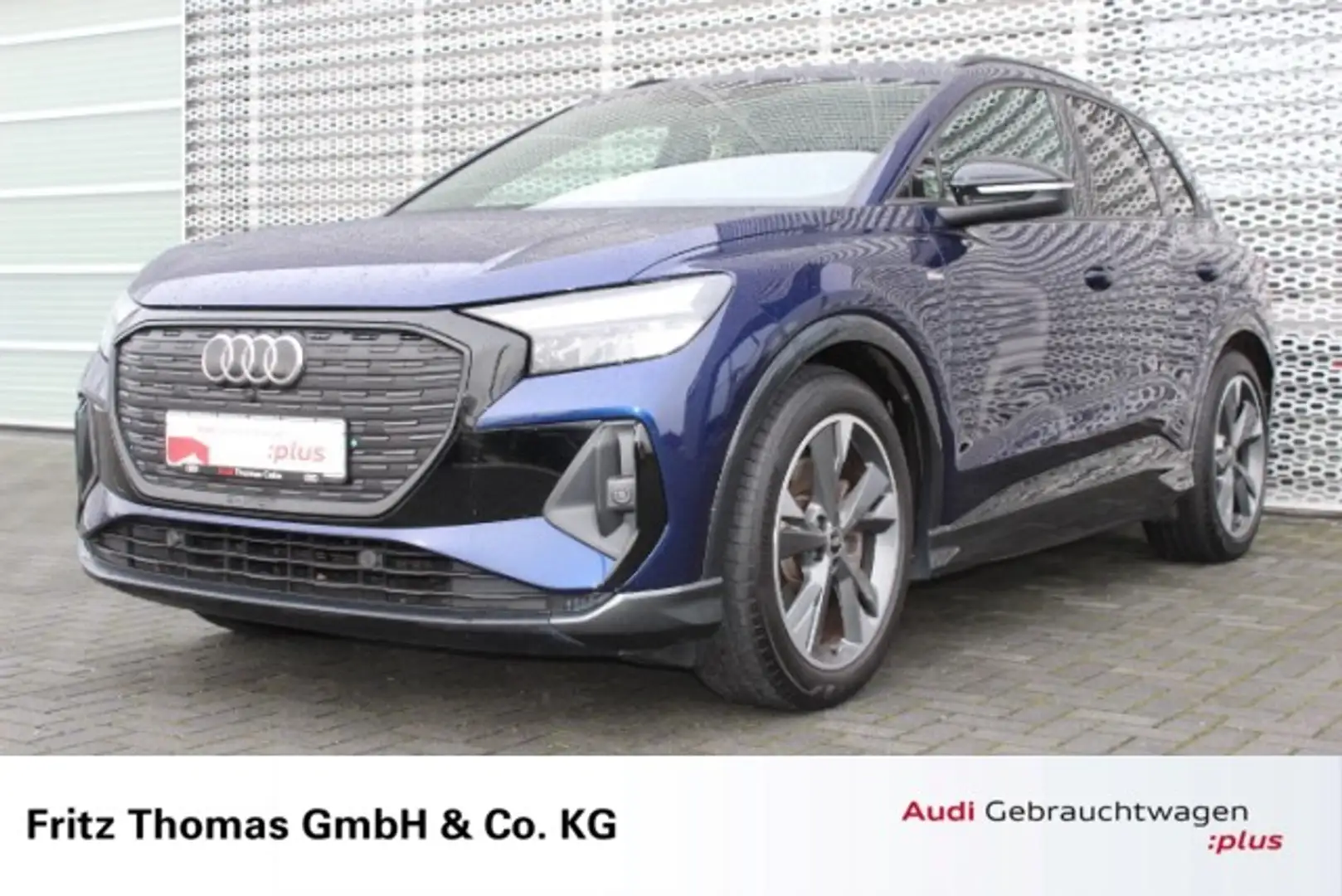 Audi Q4 e-tron 40 LED Navi S line Ext. Optikp. LM20 APS SHZ Blau - 1