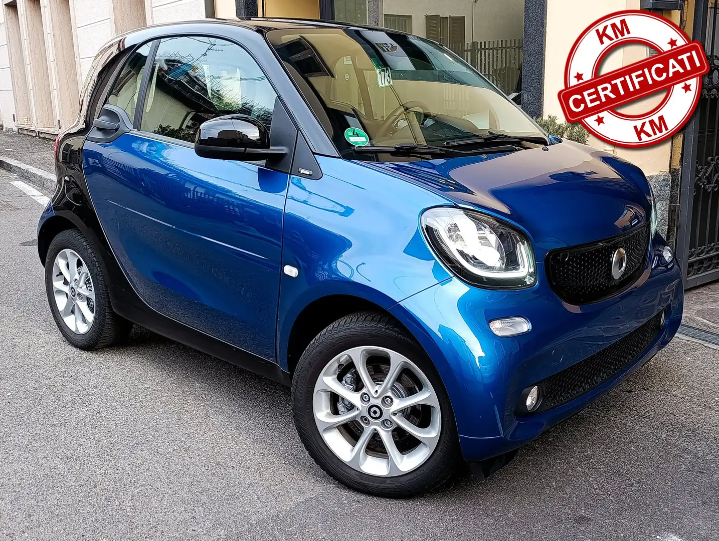 smart forTwo 1.0 Prime 71cv twinamic solo Km 22.689 Blau - 1