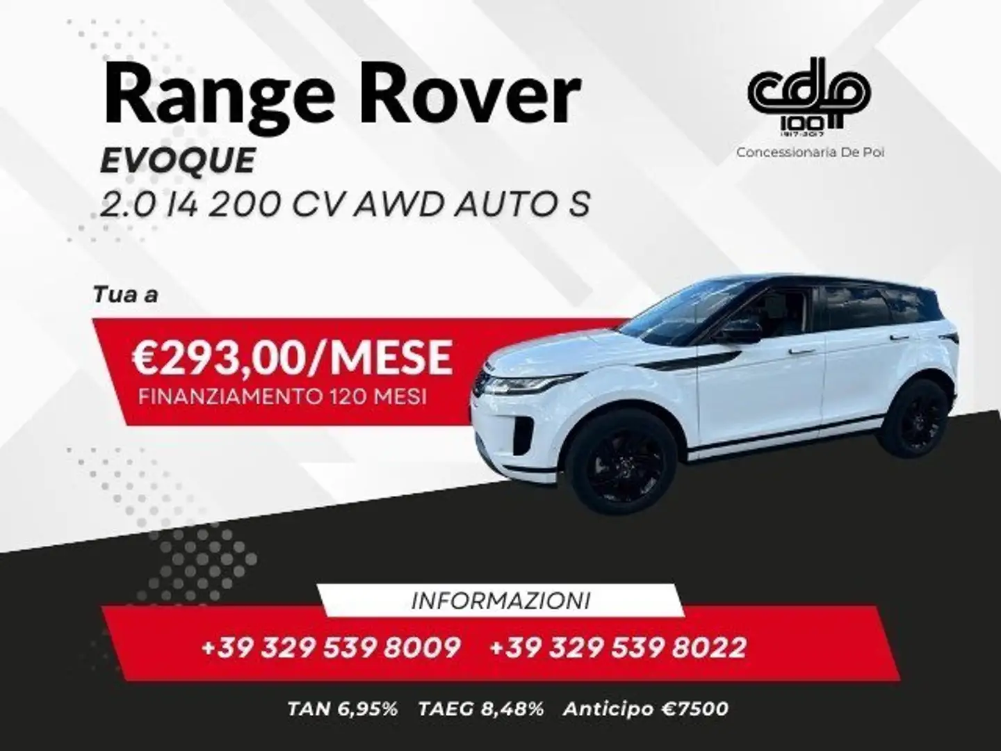 Land Rover Range Rover Evoque Range Rover Evoque 2.0 I4 200 CV AWD Auto S Blanco - 1