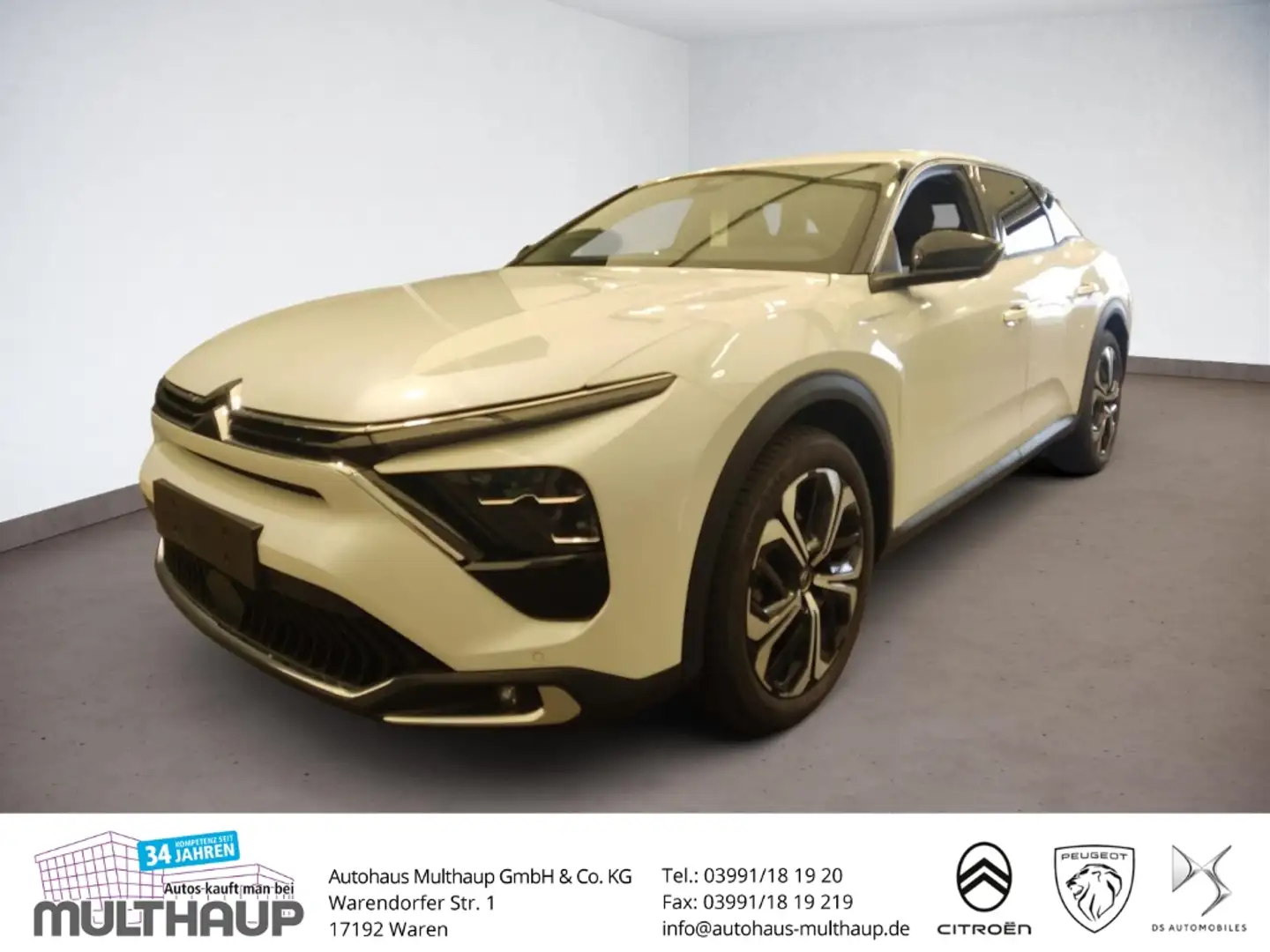 Citroen C5 X Plus PureTech 130 EAT8 LED PDC Blanc - 1