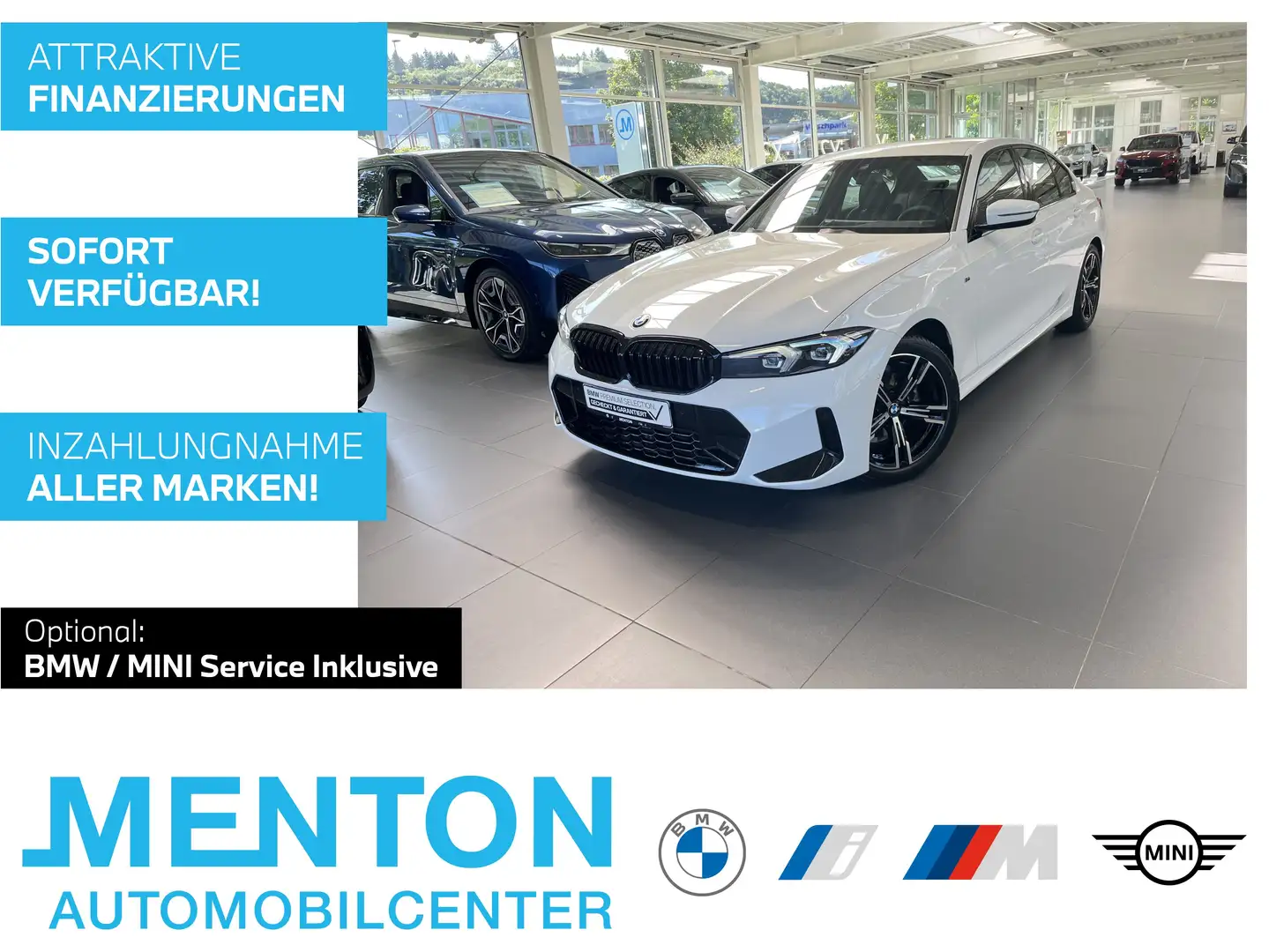 BMW 318 i Limousine M Sportpaket variable Sportlenkung/RFK Weiß - 1