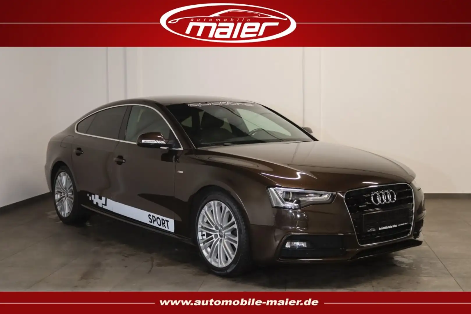 Audi A5 2.0 TDI Sportback quattro S line-Bi-Xenon-B&O Brun - 1