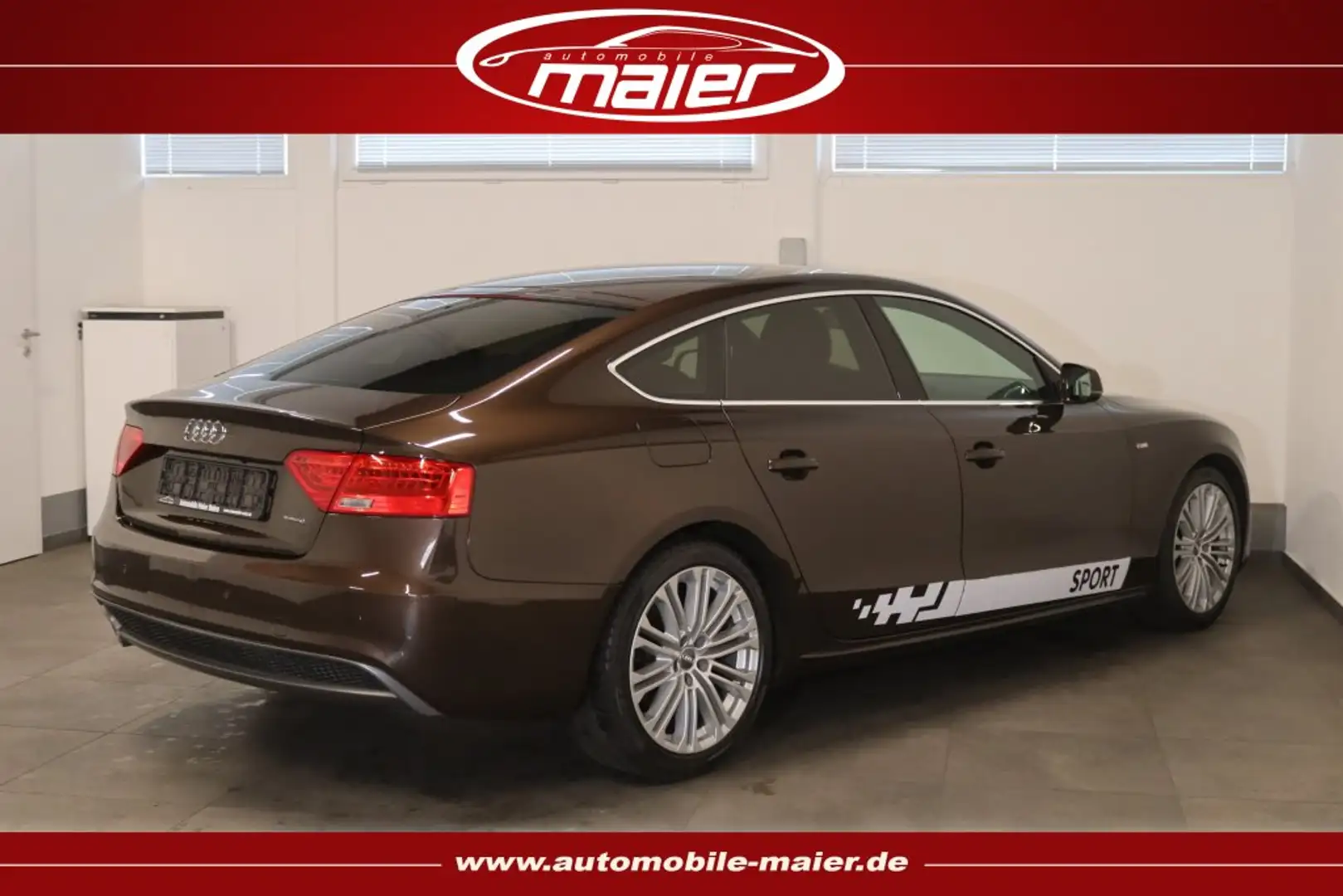 Audi A5 2.0 TDI Sportback quattro S line-Bi-Xenon-B&O Brun - 2