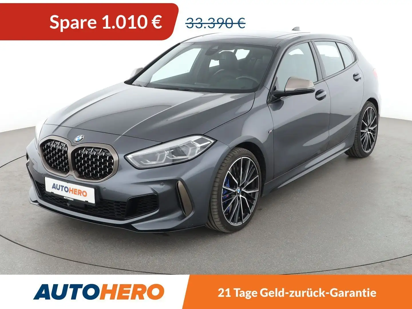 BMW 135 M135i xDrive Aut.*NAVI*LED*HUD*PDC*SHZ*LHZ* Grau - 1
