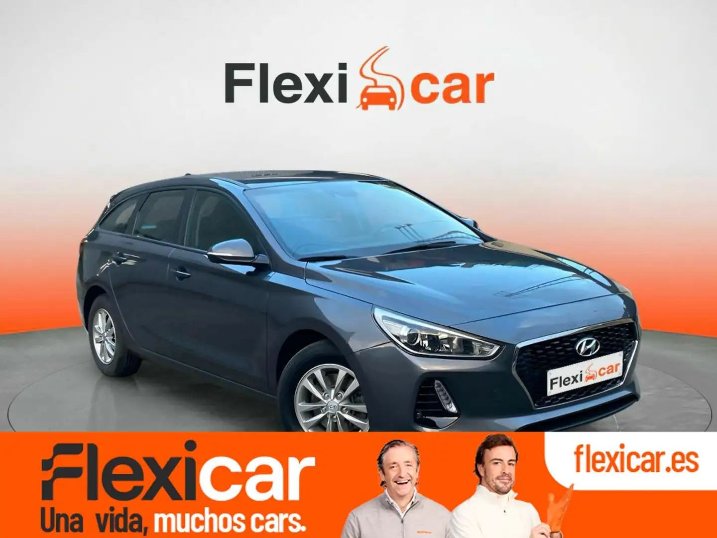 Hyundai i30 CW 1.6CRDi Go 110 Gris - 1