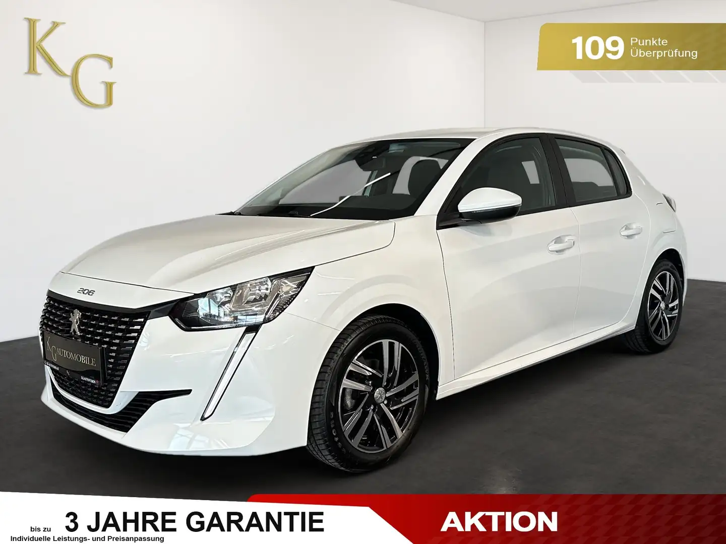 Peugeot 208 1.2 PureTech 75 Active ab ca. 90€ monatlich Weiß - 1