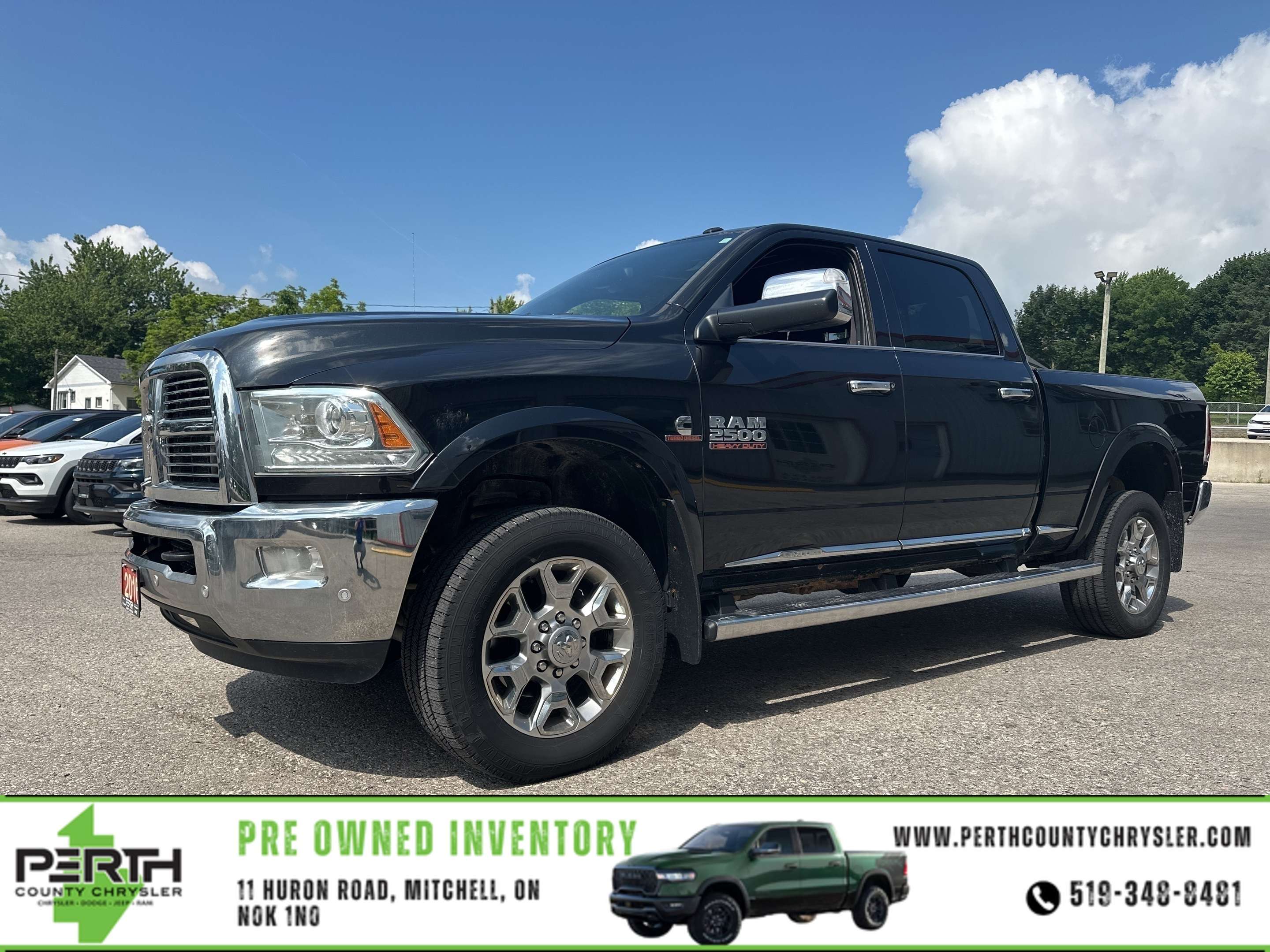 Black 2016 RAM 2500 Pickup Truck Four-Wheel Drive Automatic