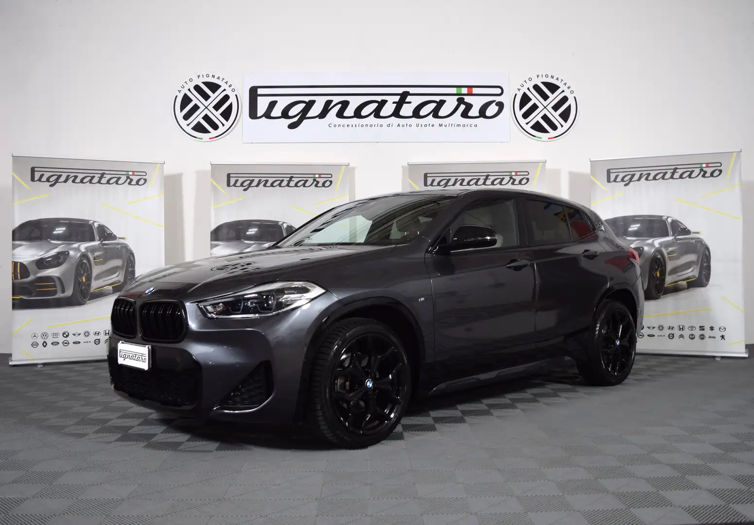 BMW X2 Xdrive 18d M Sport M-Sport Auto,Pelle,Acc,Cam,R19" Gris - 2