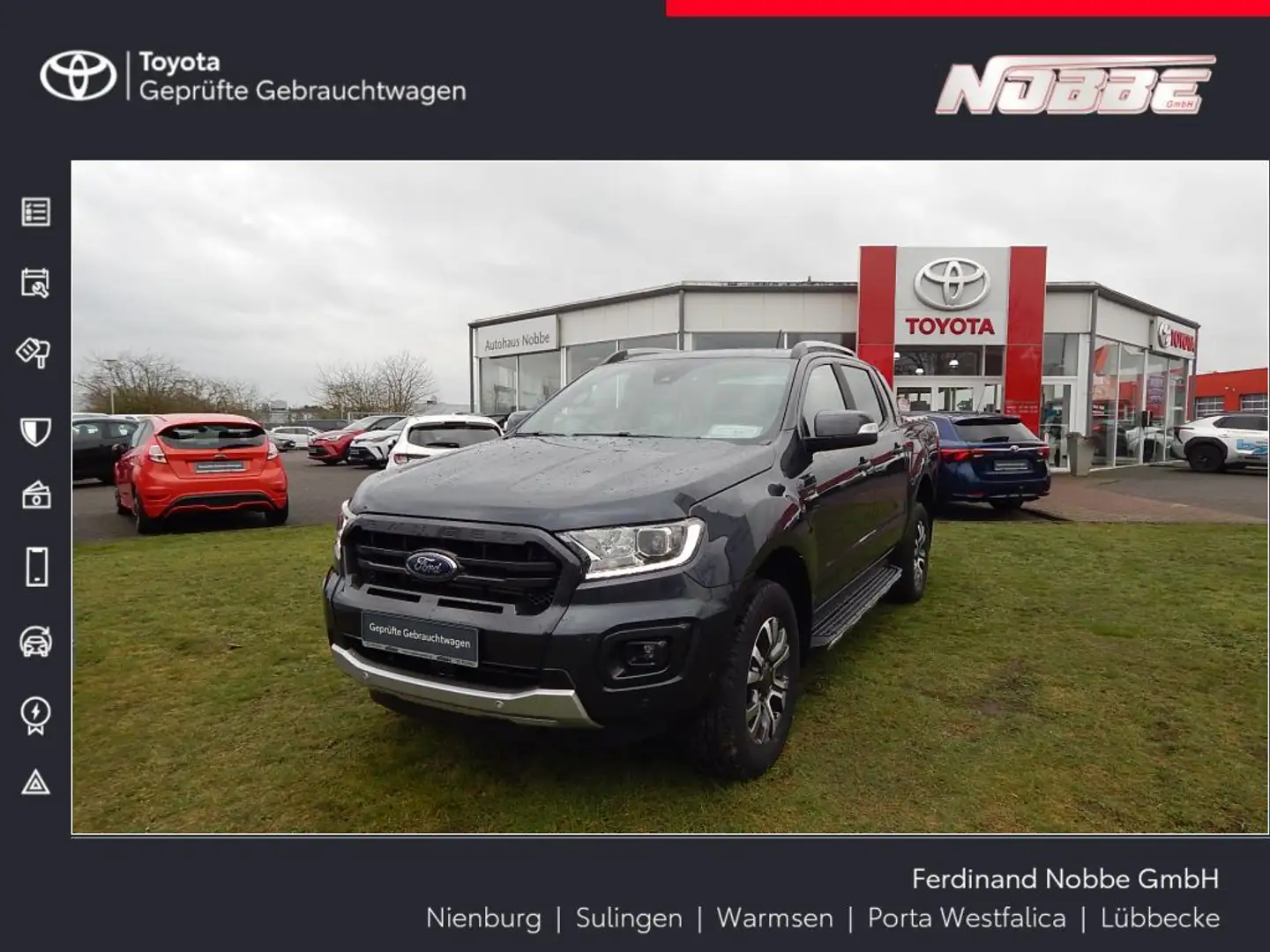 Ford Ranger 2,0 l EcoBlue Autm. Wildtrak Grijs - 1