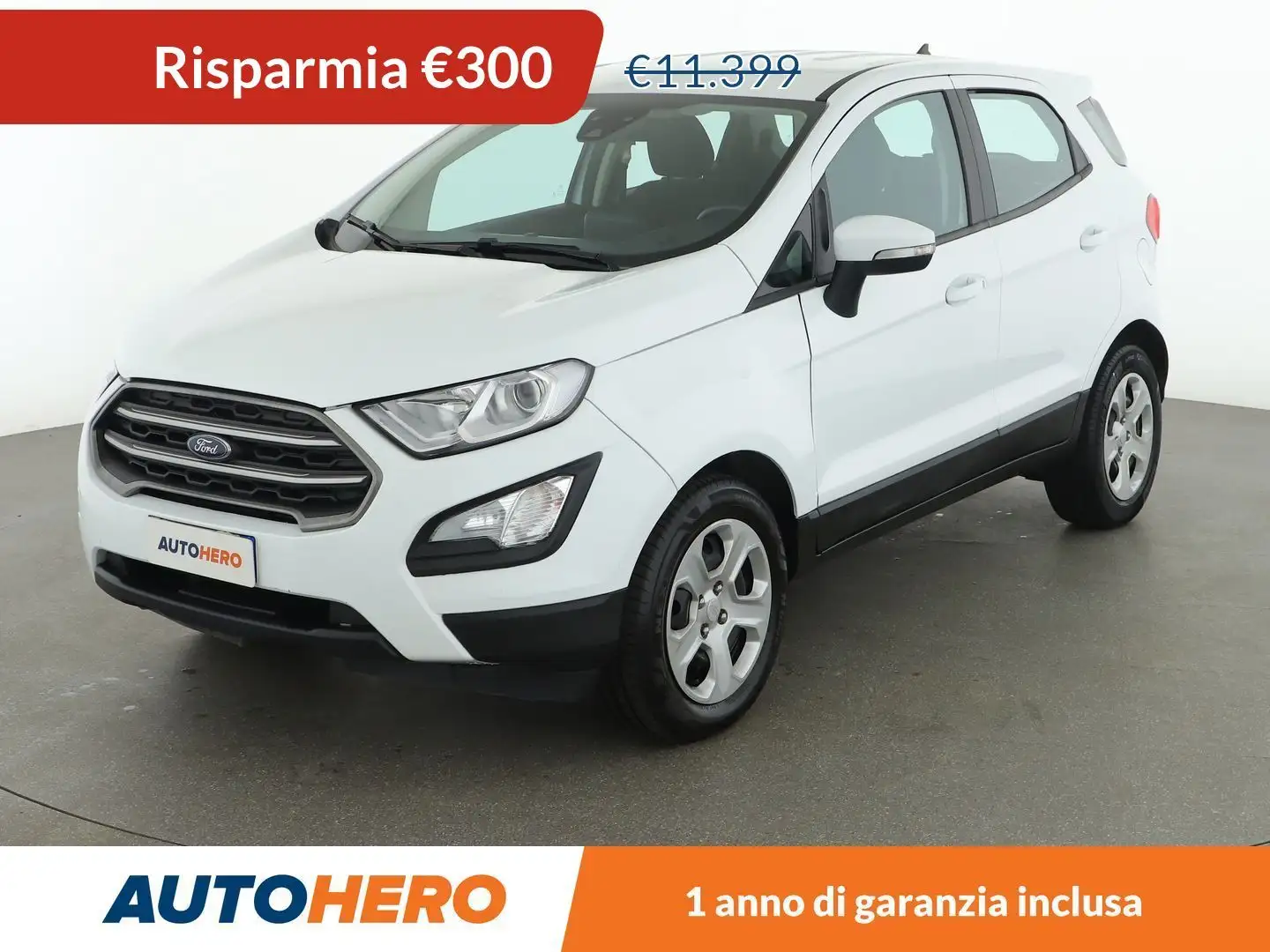 Ford EcoSport 1.0 EcoBoost Connect 100 CV Bianco - 1