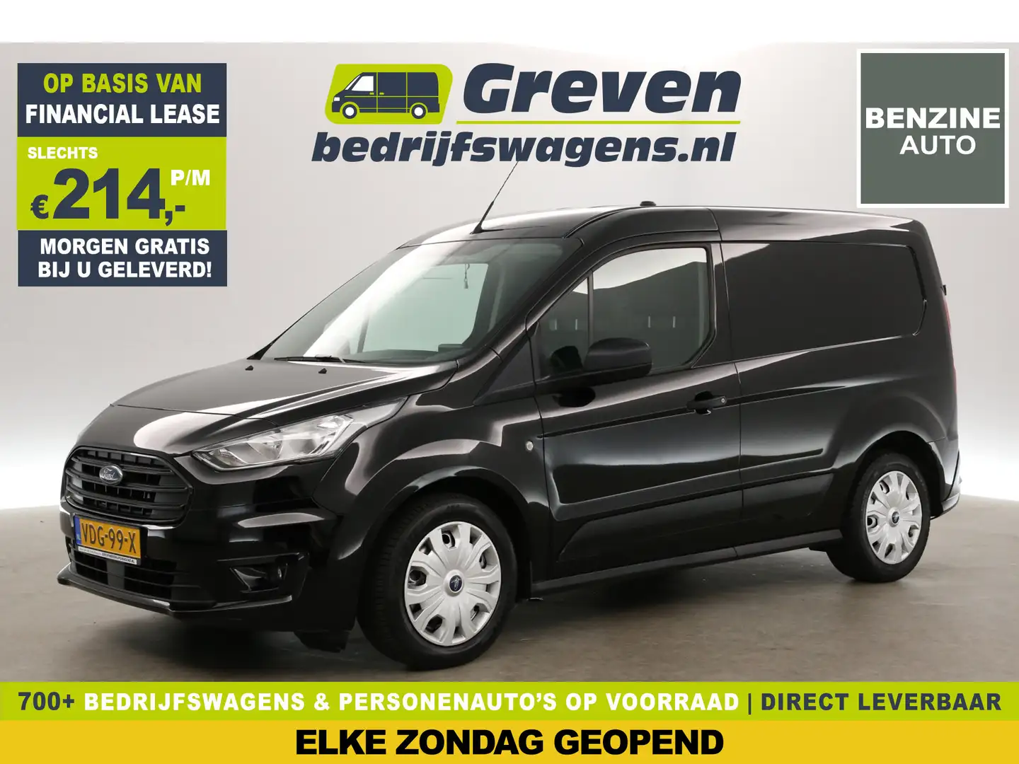 Ford Transit Connect 1.0 Ecoboost L1H1 Benzine Airco Camera Navigatie P Noir - 1