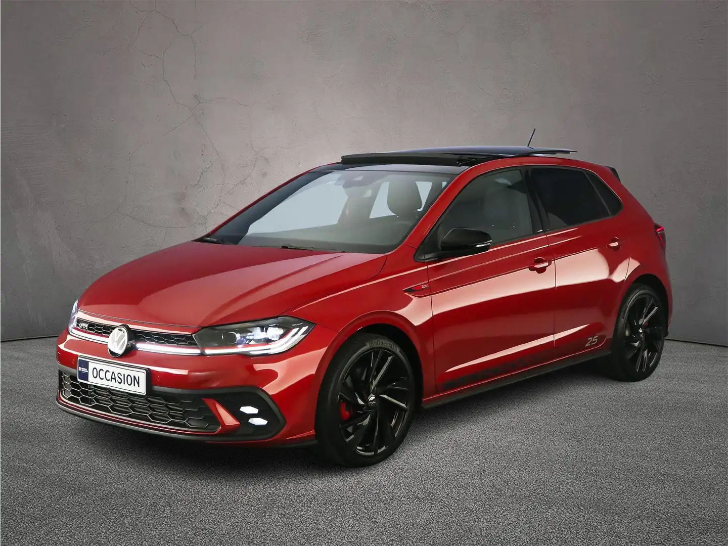 Volkswagen Polo GTI Edition 25 2.0 TSI 207pk DSG Automaat Panoramadak, Rouge - 2