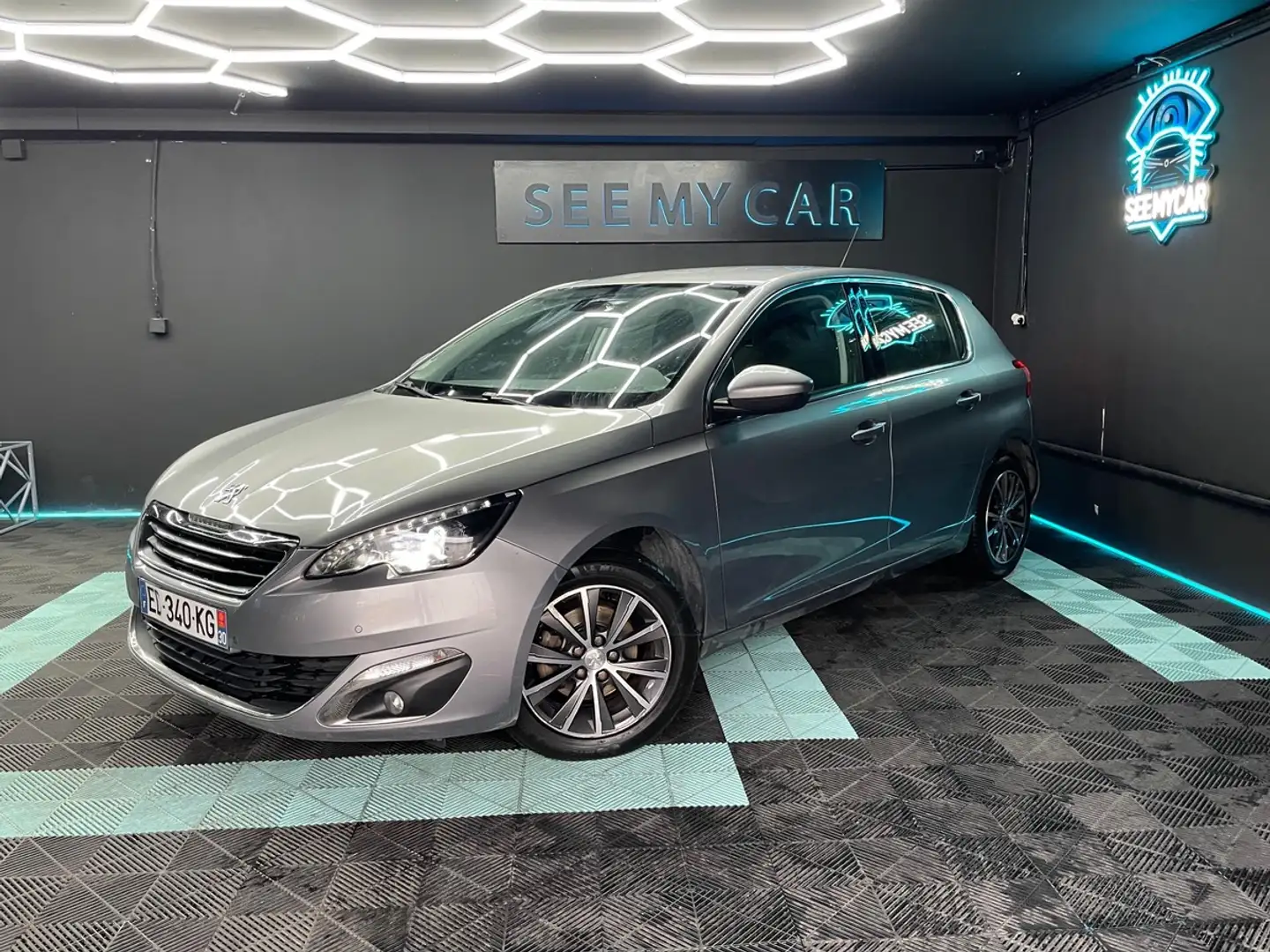 Peugeot 308 1.6 blue hdi TURBO Garantie 1 an Gris - 1