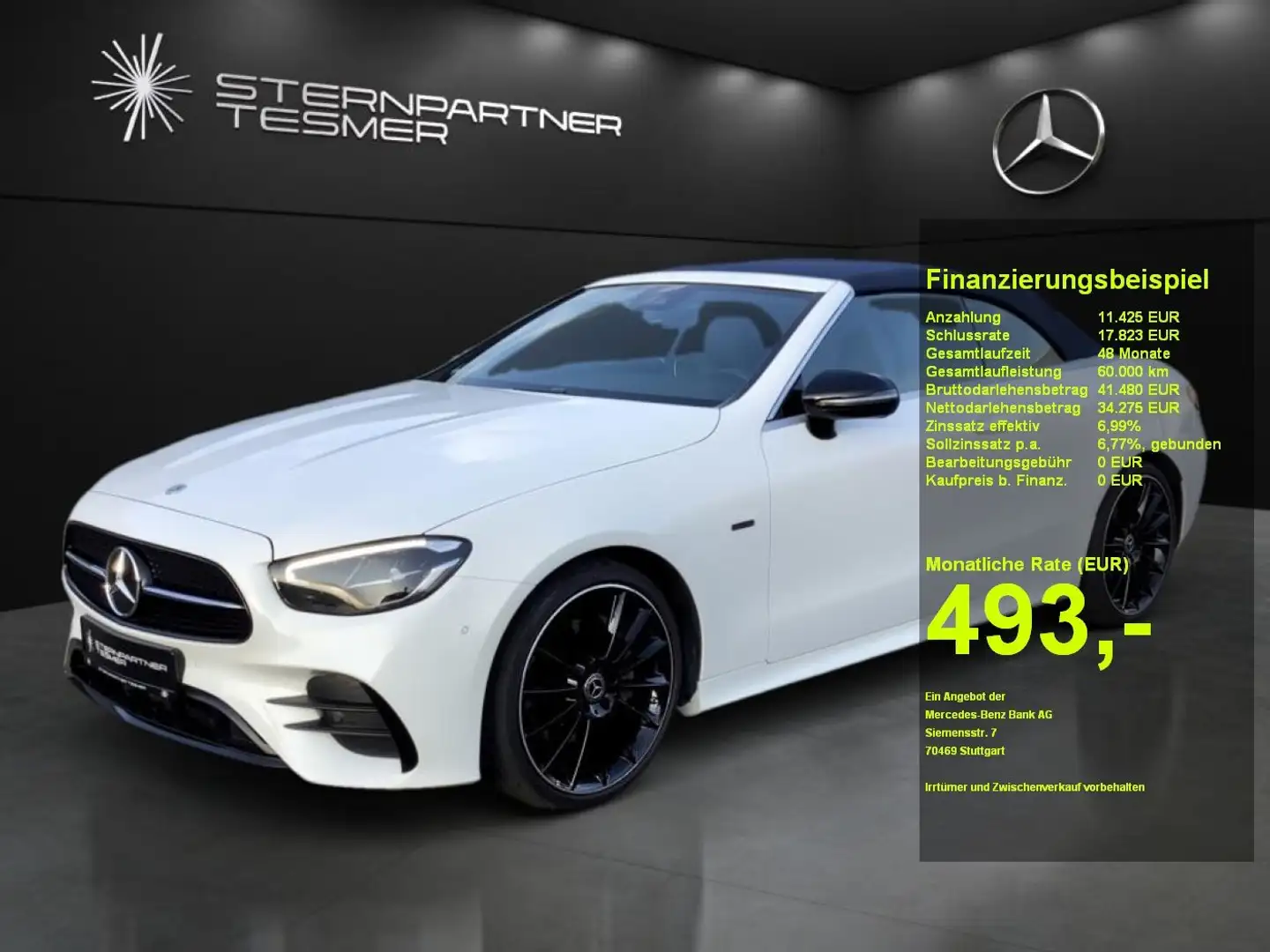 Mercedes-Benz E 200 AMG NightEdition Burmester Airscarf 20'' Blanc - 1