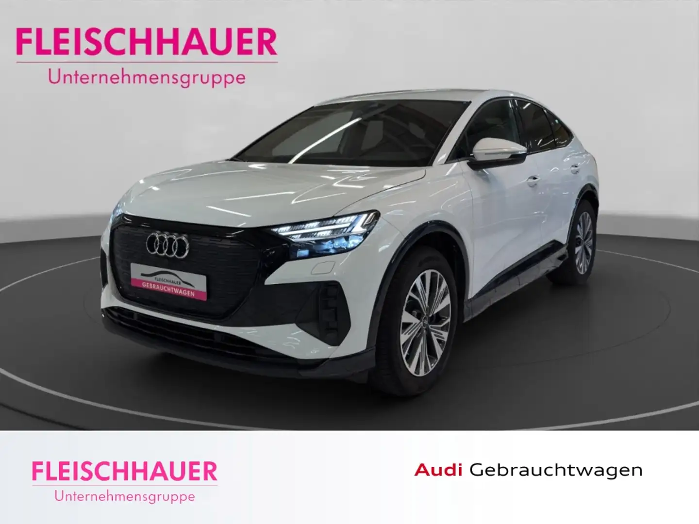 Audi Q4 e-tron Sportback 50 qu. Matrix+Navi+AHK+Sonos+HUD+Wärmepu Weiß - 1