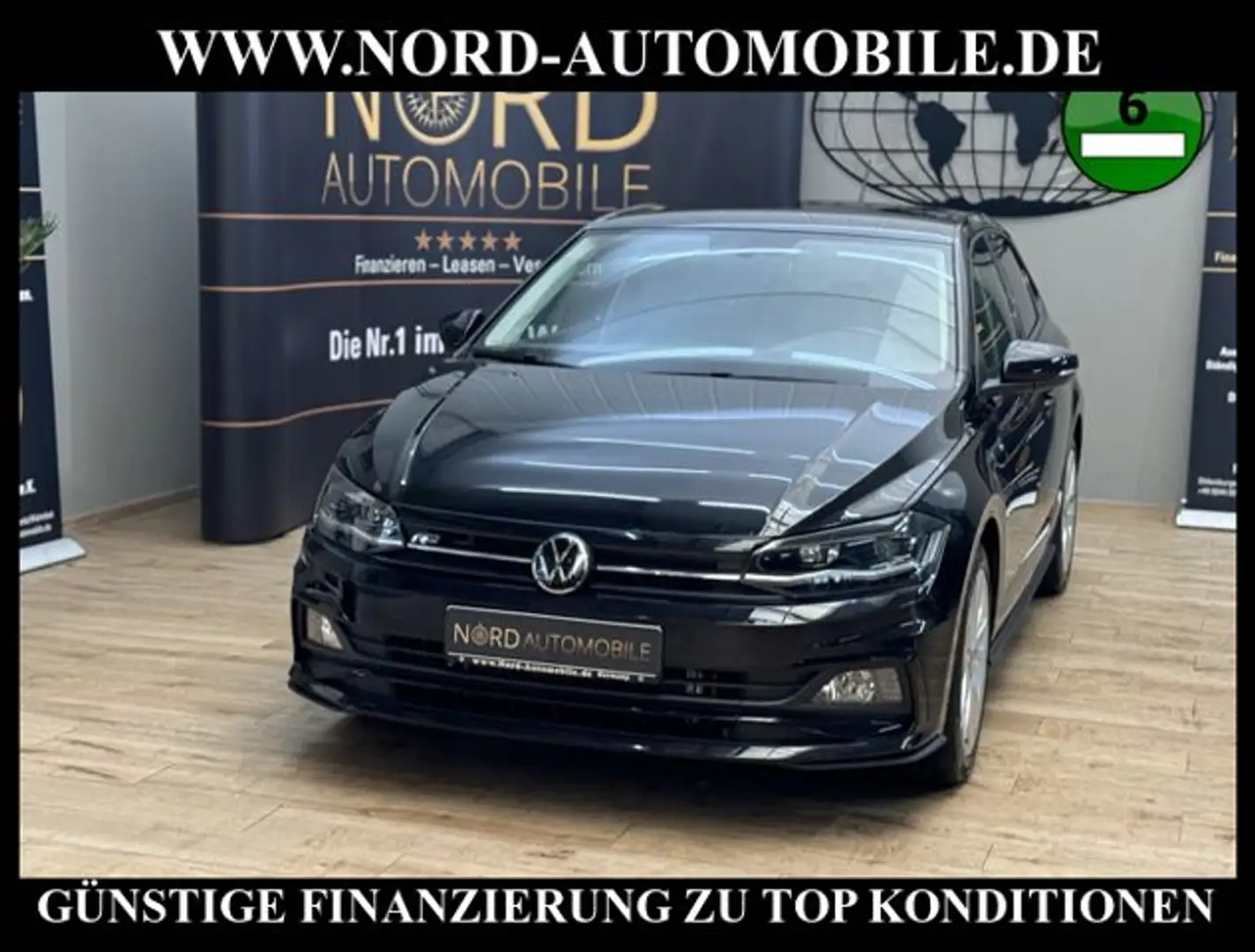 Volkswagen Polo 1.0 TSI DSG R-Line Navi*LED*ACC*17" R-Line Schwarz - 1