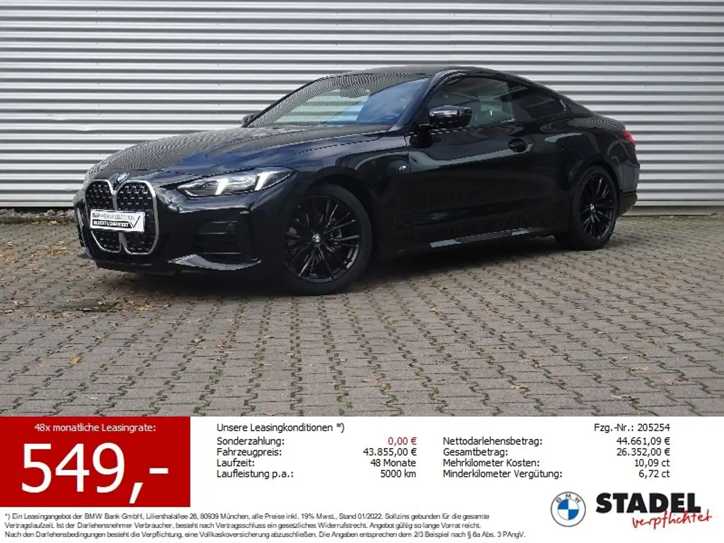 BMW 420 i Coupé M Sport ACC HuD HiFi 360° DriveAssist Noir - 1