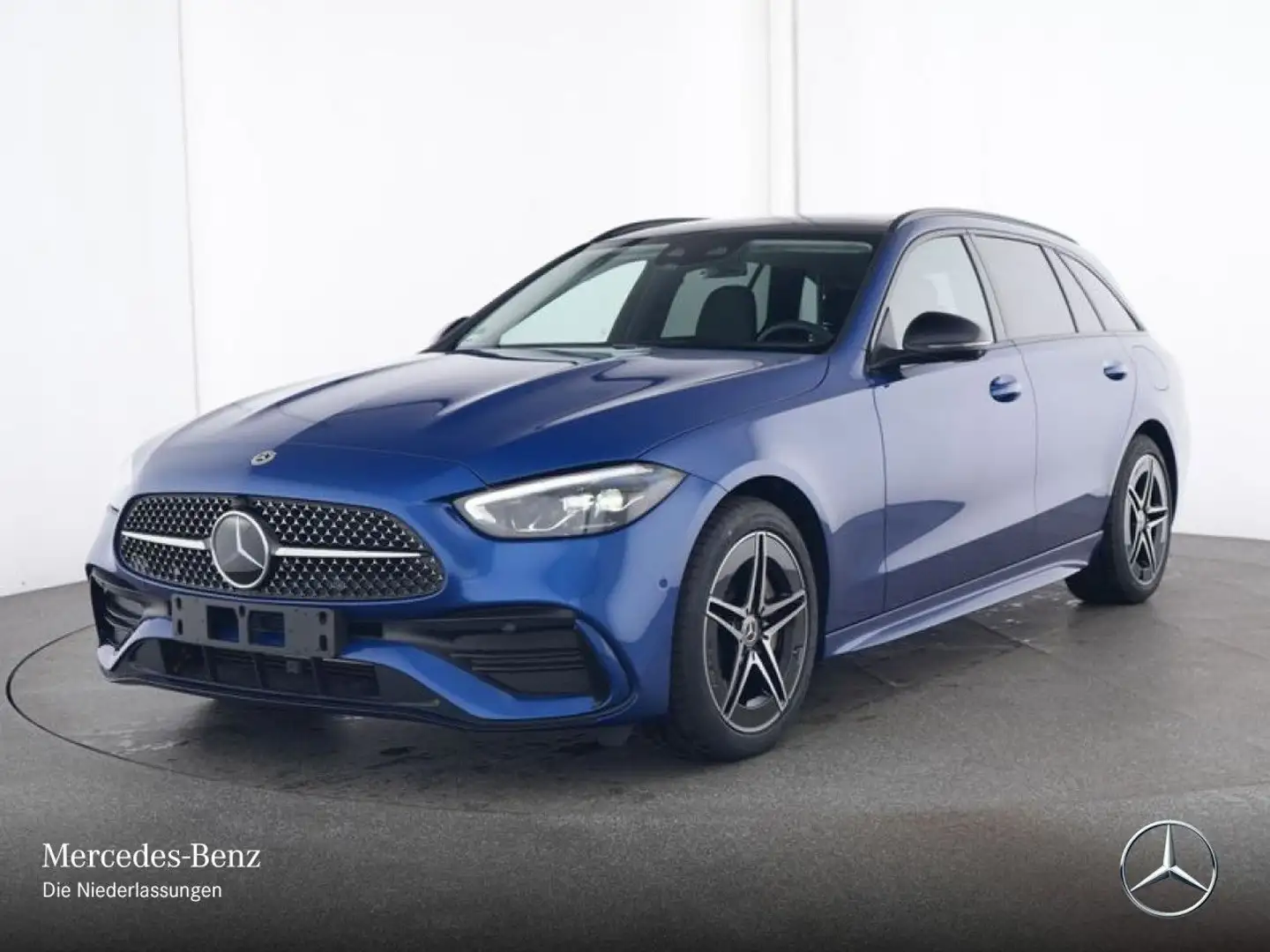 Mercedes-Benz C 300 de T 4M AMG+NIGHT+PANO+360+LED+KEYLESS+9G Bleu - 2
