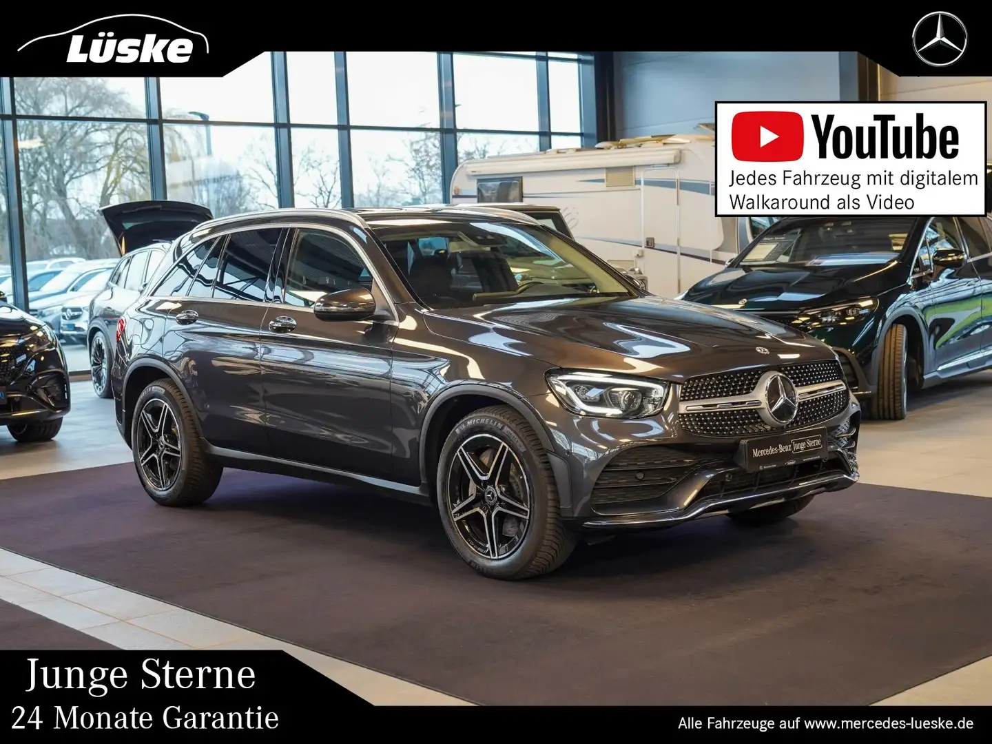 Mercedes-Benz GLC 220 GLC 220 d 4M AMG Line DISTRONIC AHK MULTIBEAM Gris - 1