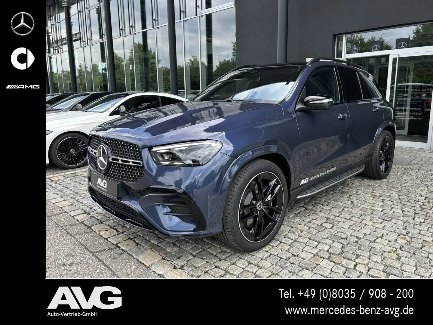 Mercedes-Benz GLE 450 GLE 450 d 4M AMG Pano HuD Air AHK Burmester 360° Blau - 1