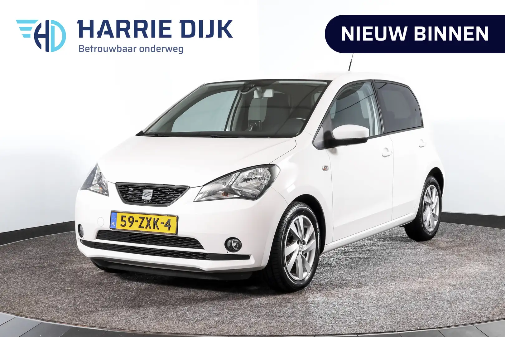SEAT Mii 1.0 Style Sport 60 PK (Orig. NL) | NAV | Airco | G Weiß - 1